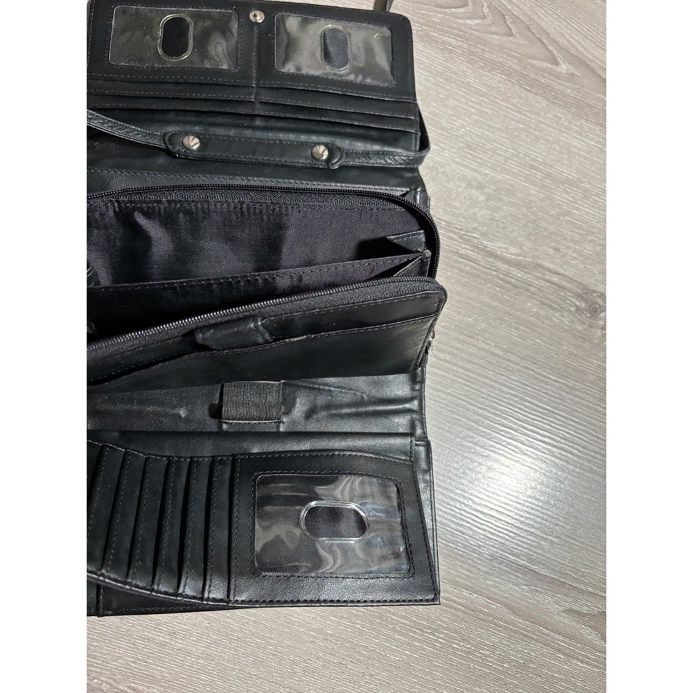 Pelle Studio Leather Crossbody Wallet Bag Organizer Clutch Purse Lots of Storage - Picture 6 of 8